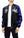 Japanesque Men's Japanese Souvenir Jacket Manta Ray Sukajan 3RSJ-048 BlacK/Navy-Blue