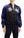 Japanesque Men's Japanese Souvenir Jacket Manta Ray Sukajan 3RSJ-048 BlacK/Navy-Blue