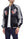 Japanesque Men's Japanese Souvenir Jacket Goldfish Embroidery Sukajan 3RSJ-702 Black/Gray