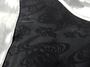 Japanesque Sukajan Men's Japanese Souvenir Jacket Japanese Bush Warbler 3RSJ-751 Gray/Black
