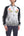 Japanesque Sukajan Men's Japanese Souvenir Jacket Japanese Bush Warbler 3RSJ-751 Gray/Black