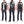 Japanesque Sukajan Jacket Men's Japanese Souvenir Jacket Japanese Crane 3RSJ-752 Black/Pink