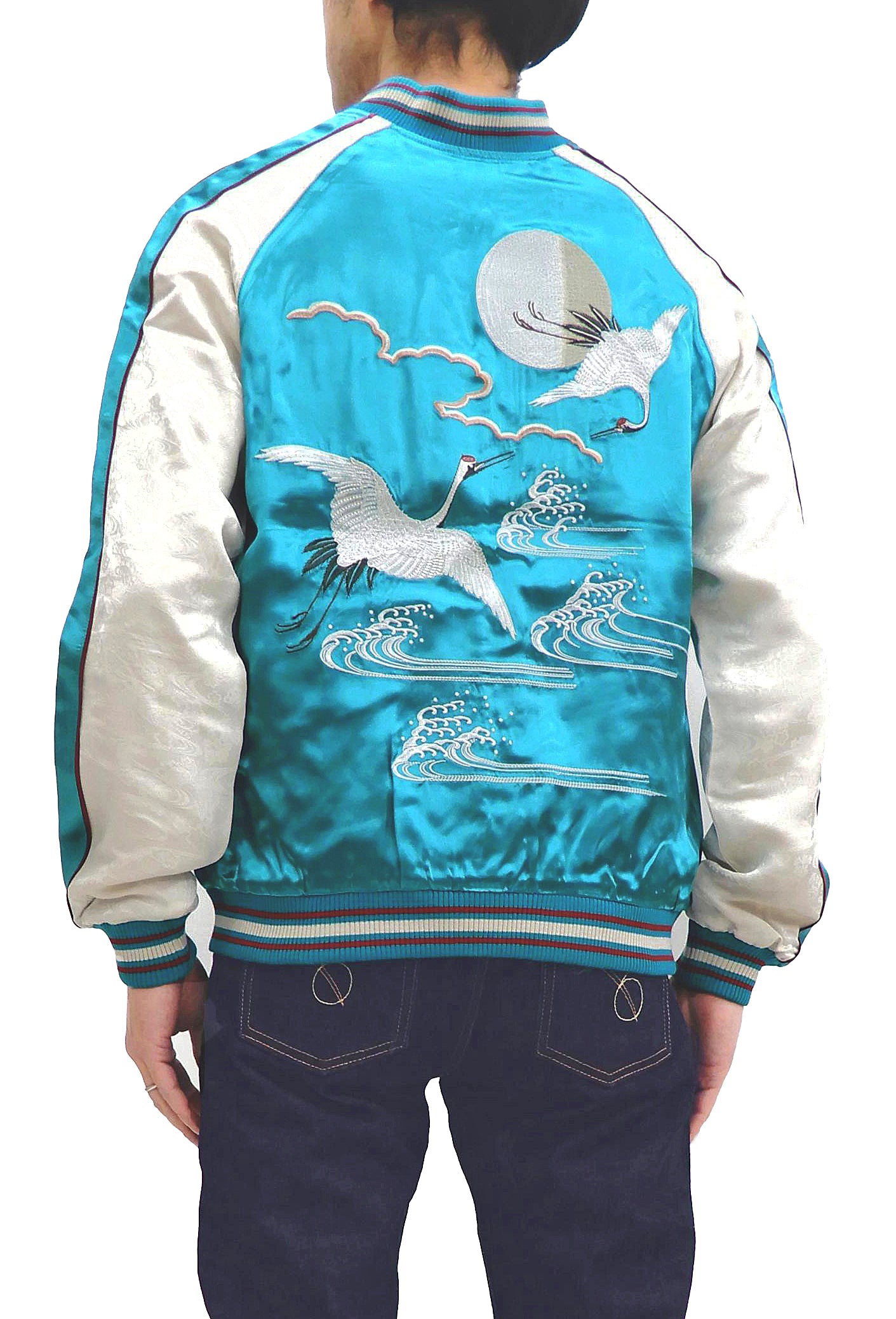 Japanese Tree Jacket Japanesque Sukajan Jacket Men's Japanese Souvenir Jacket Japanese Cran ...