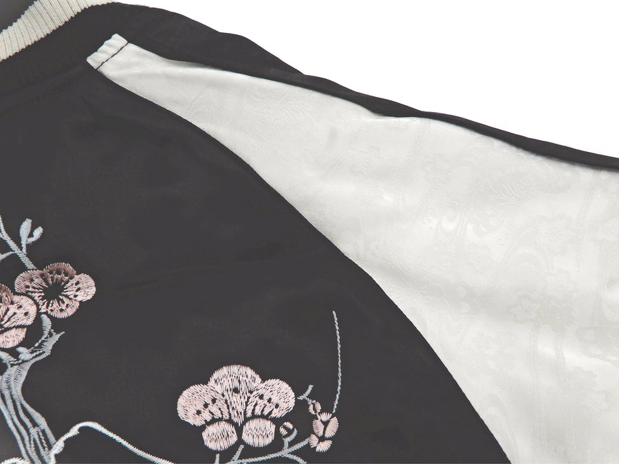 Japanesque Sukajan Panda Jacket Men's Japanese Souvenir Jacket 3RSJ-755 Black/Off