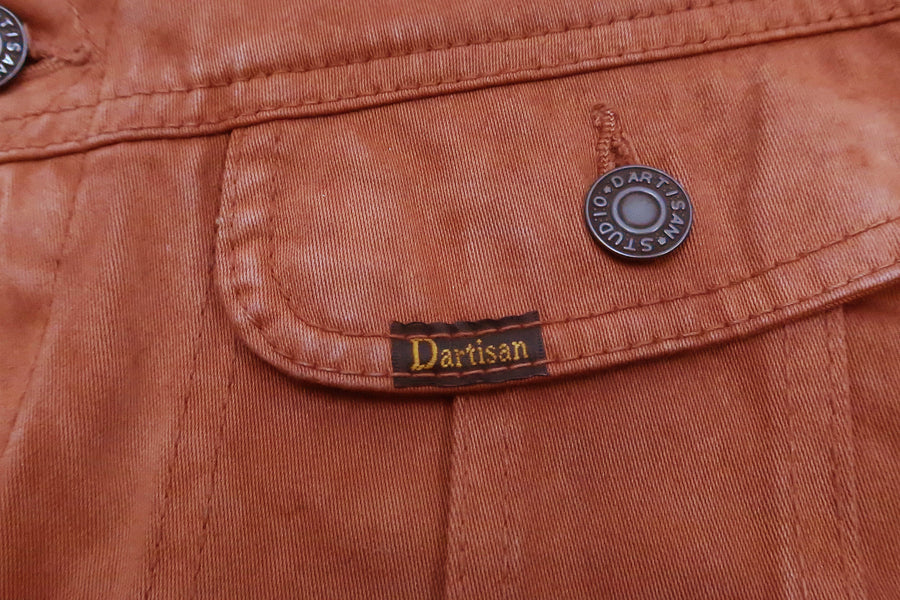 Studio D'artisan Jacket Men's Amami Dorozome Easterner Jacket Modify Version of Lee 101 Westerner Rider Jacket 4545-DORO Brown