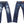 Laden Sie das Bild in den Galerie-Viewer, Eternal Ripped Distressed Jeans Men&#39;s Pre-Faded Denim Low Rise Slim Fit Straight Leg Button Fly 52292 Dark-Indigo

