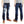 Eternal Ripped Distressed Jeans Men's Pre-Faded Denim Low Rise Slim Fit Straight Leg Button Fly 52292 Dark-Indigo