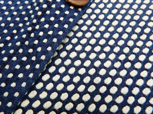 Studio D'artisan Sashiko Shirt Men's Boro-inspired Color Block Long Sleeve Shirt 5658 Blue