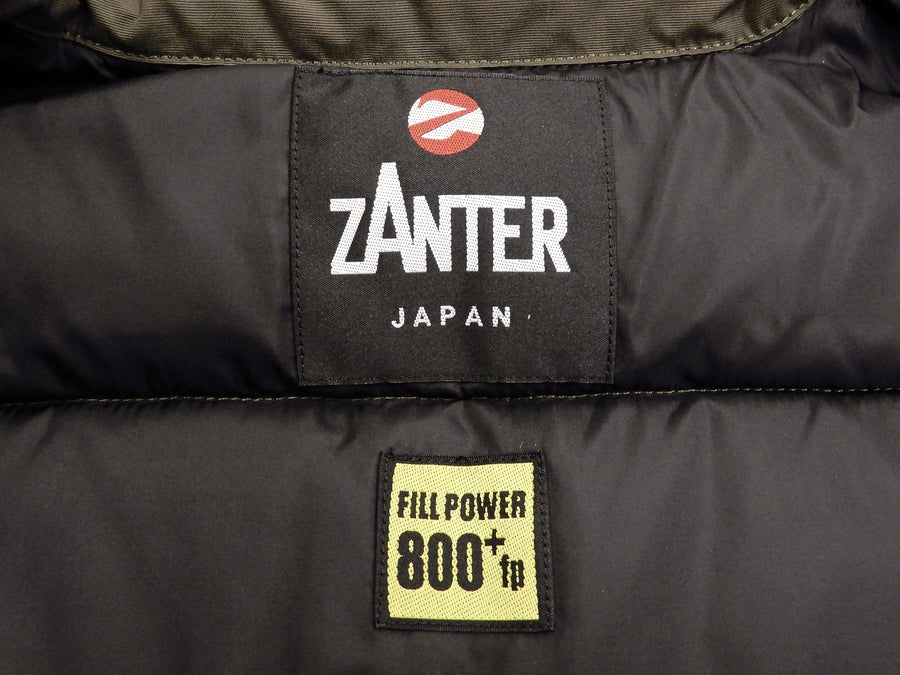 ZANTER JAPAN Down Vest Men's Casual Fashion Quilted Winter Outerwear Vest 6712 Olive