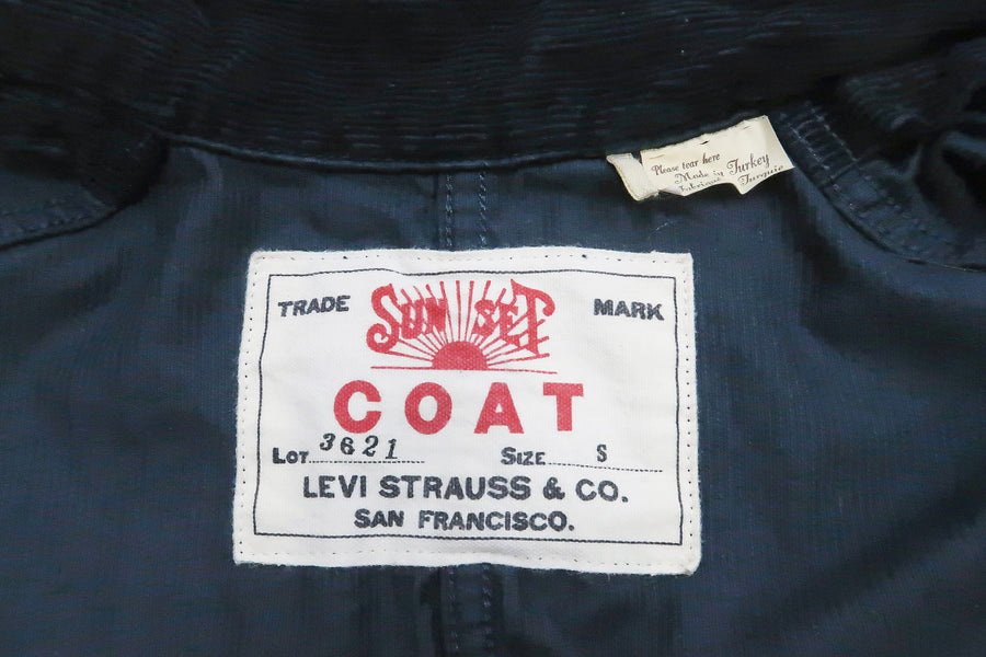Levi's Sunset Coat 71964 Men's Casual Corduroy Blazer Sack Jacket Levis Levi Strauss 71964-0009 719640009 Navy-Blue