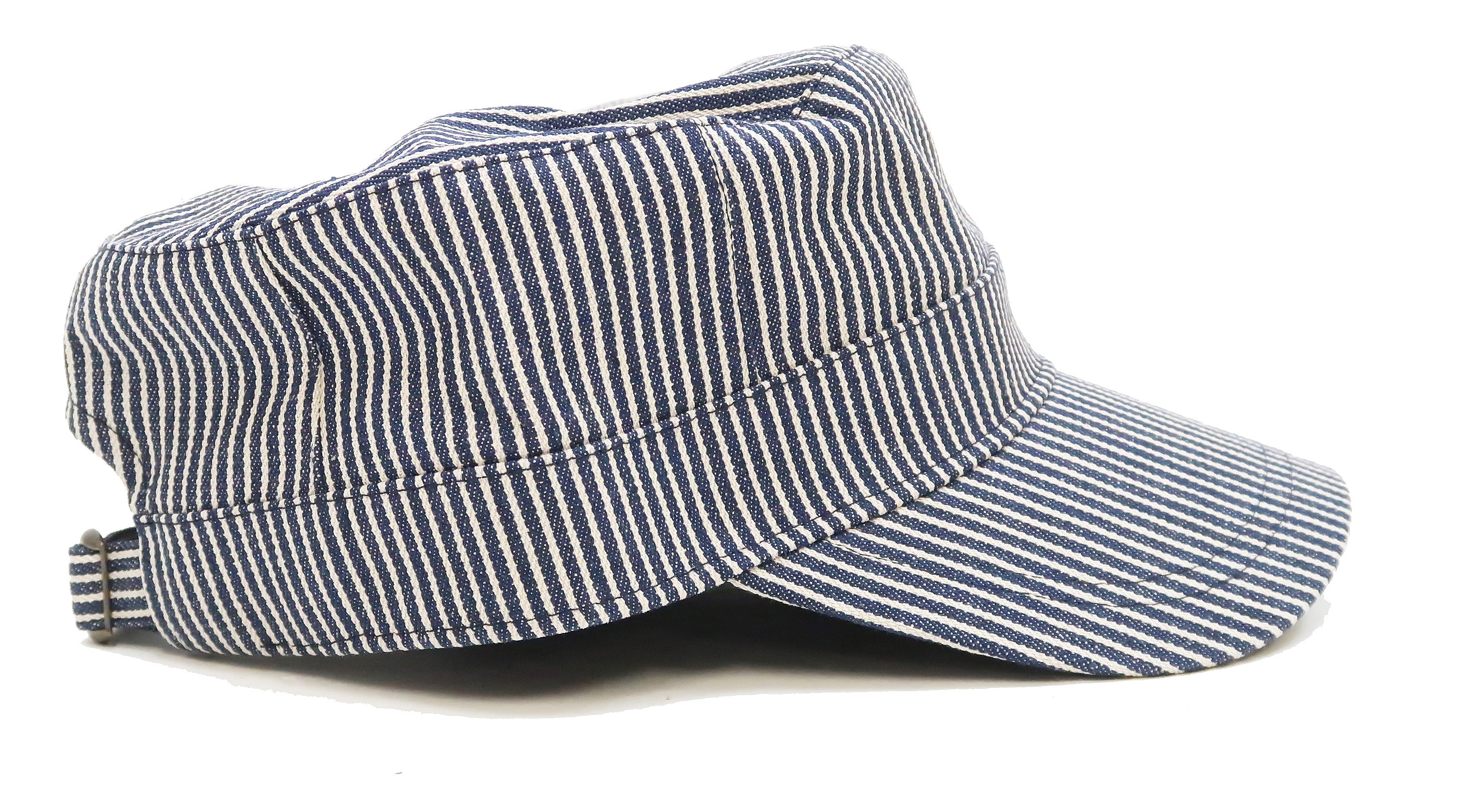 Men Work Cap Studio D'artisan Hickory Work Cap Men's Adjustable Flat Top Railroad E ...