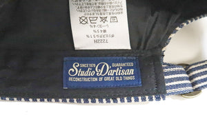 Studio D'artisan Hickory Work Cap Men's Adjustable Flat Top Railroad Engineer Hat 7222H