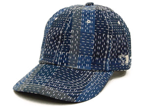 Studio D'artisan Sashiko Cap Men's Japanese Noragi Boro Style No Mesh Hat 7526 Blue