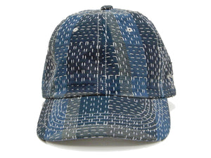 Studio D'artisan Sashiko Cap Men's Japanese Noragi Boro Style No Mesh Hat 7526 Blue