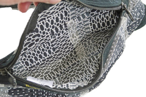 Studio D'artisan Sashiko Waist Bag Pouch Unisex Casual Japanese Style Fanny Pack 7538 Black