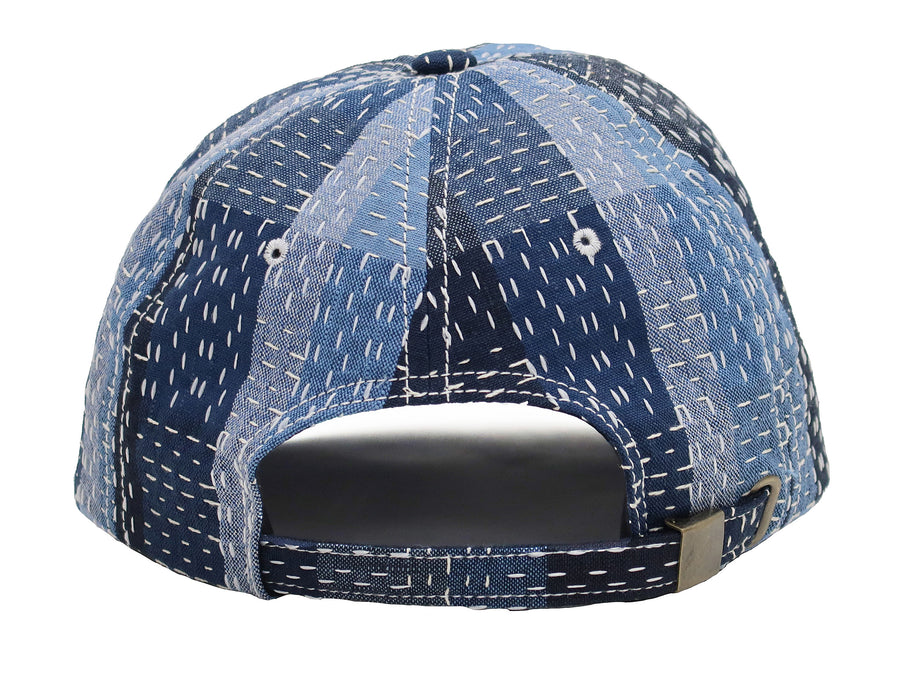 Studio D'artisan Sashiko Cap Men's Japanese Noragi Boro Style No Mesh Hat 7540 Blue