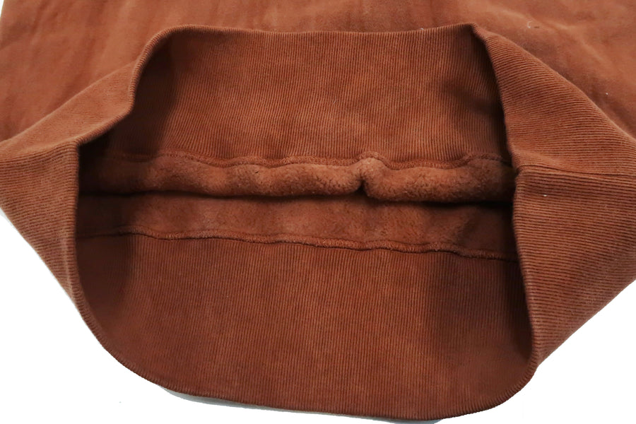 Studio D'artisan Sweatshirt Men's Amami Dorozome Plain Earth Tone Sweatshirt with Natural Mud and Plant Dye 8081-DORO Brown