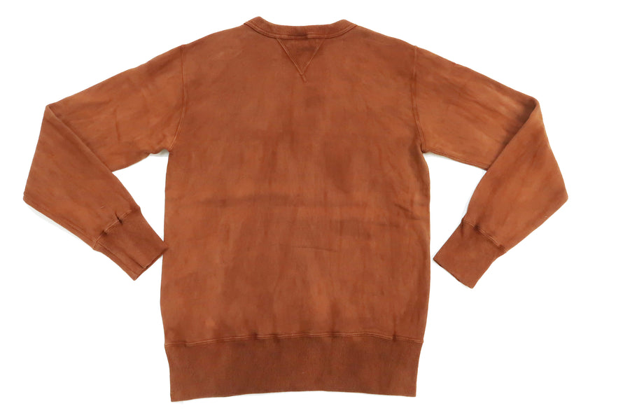 Studio D'artisan Sweatshirt Men's Amami Dorozome Plain Earth Tone Sweatshirt with Natural Mud and Plant Dye 8081-DORO Brown
