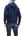 Studio D'artisan Plain Hoodie Men's Solid Zip-Up Hooded Sweatshirt 8087M Navy-Blue