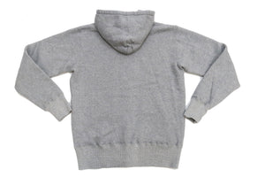 Studio D'artisan Plain Hoodie Men's Solid Zip-Up Hooded Sweatshirt 8087M Heather-Grey