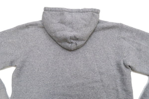 Studio D'artisan Plain Hoodie Men's Solid Zip-Up Hooded Sweatshirt 8087M Heather-Grey