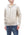 Studio D'artisan Plain Hoodie Men's Solid Zip-Up Hooded Sweatshirt 8087M Oatmeal
