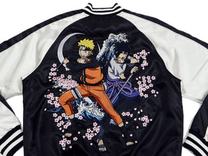 Naruto Jacket Men's Naruto Shippuden Japanese Souvenir Jacket Sukajan 9001821 Black