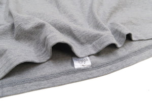 Studio D'artisan Plain T-shirt Men's Short Sleeve Suvin Gold Tsuri-ami Loopwheeled Pocket Tee 9916 Heather-Gray