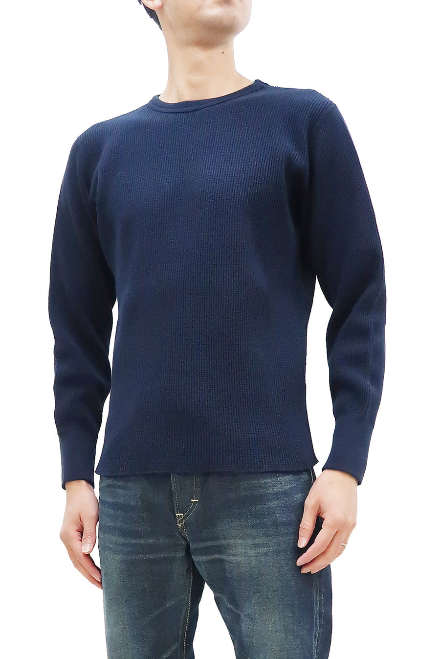 Men's Long Sleeve Thermal Shirt Medium Weight Warm Waffle Knit Layering
