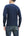 Studio D'Artisan Men's Heavyweight Waffle Knit Thermal Long Sleeve T-Shirt - 100% Cotton, Crew Neck, Ribbed Cuffs, Raw-edge hem, Made in Japan (SDA 9936) Navy-Blue