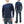 Studio D'Artisan Men's Heavyweight Waffle Knit Thermal Long Sleeve T-Shirt - 100% Cotton, Crew Neck, Ribbed Cuffs, Raw-edge hem, Made in Japan (SDA 9936) Navy-Blue