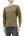 Studio D'Artisan Men's Heavyweight Waffle Knit Thermal Long Sleeve T-Shirt - 100% Cotton, Crew Neck, Ribbed Cuffs, Raw-edge hem, Made in Japan (SDA 9936) Khaki