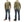 Studio D'Artisan Men's Heavyweight Waffle Knit Thermal Long Sleeve T-Shirt - 100% Cotton, Crew Neck, Ribbed Cuffs, Raw-edge hem, Made in Japan (SDA 9936) Khaki