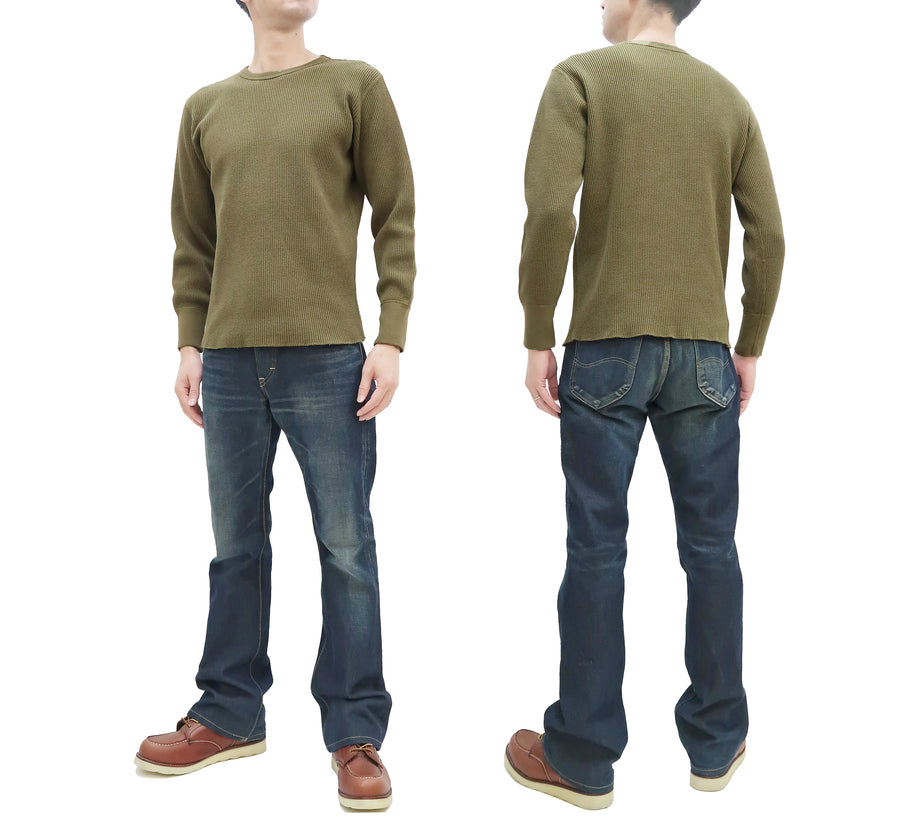 Wrangler - Mens Thermal Long Sleeve Shirt - (Size X-Large, Black