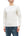 Studio D'Artisan Men's Heavyweight Waffle Knit Thermal Long Sleeve T-Shirt - 100% Cotton, Crew Neck, Ribbed Cuffs, Raw-edge hem, Made in Japan (SDA 9936) White