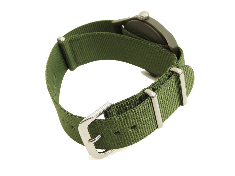 Alpha Industries Men's Vietnam Watch Quartz Analog Military Wrist Watch ALW-46374 White/Green