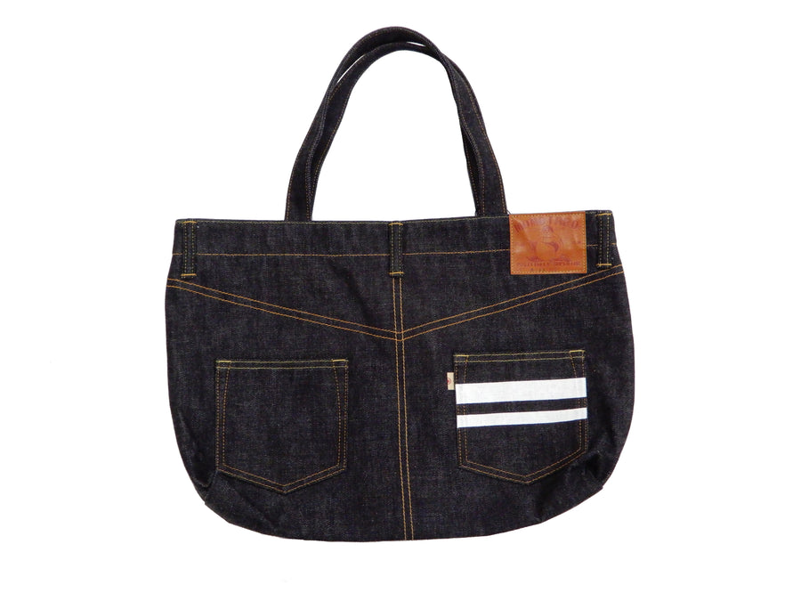 Momotaro Jeans Jean Style Tote Bag A4 Men's Casual Japanese Denim Bag B-11-S