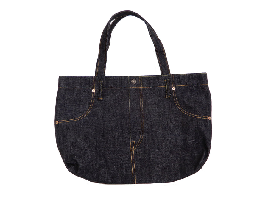 Momotaro Jeans Jean Style Tote Bag A4 Men's Casual Japanese Denim Bag B-11-S