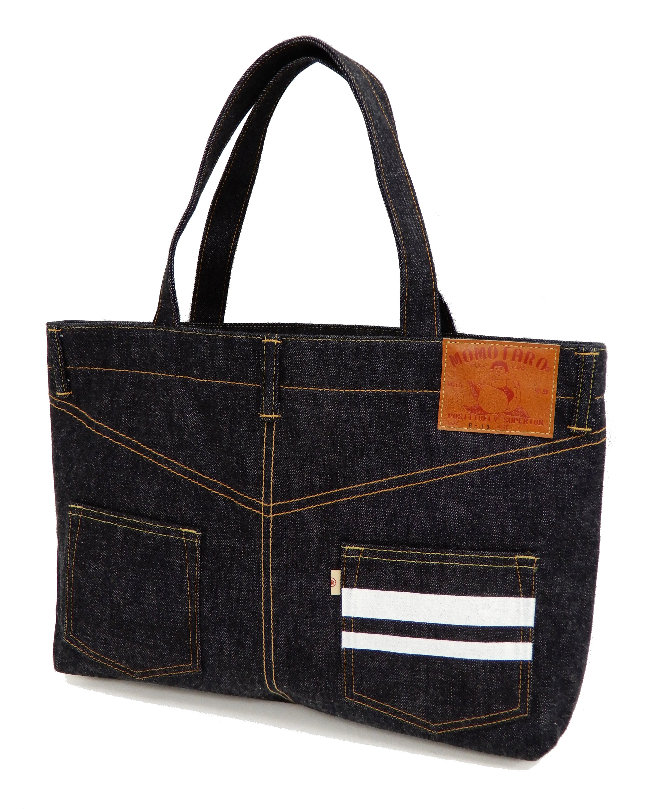 Momotaro Jeans Jean Style Tote Bag A4 Men's Casual Japanese Denim Bag B-11-S