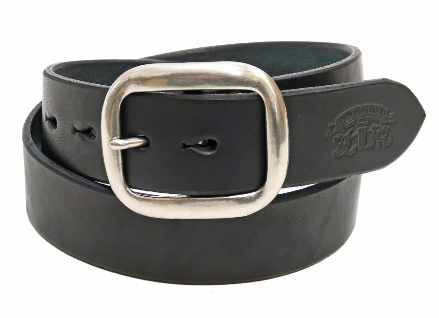 New Black Pure Nature Real Leather Belt Screws On Custom Cut to