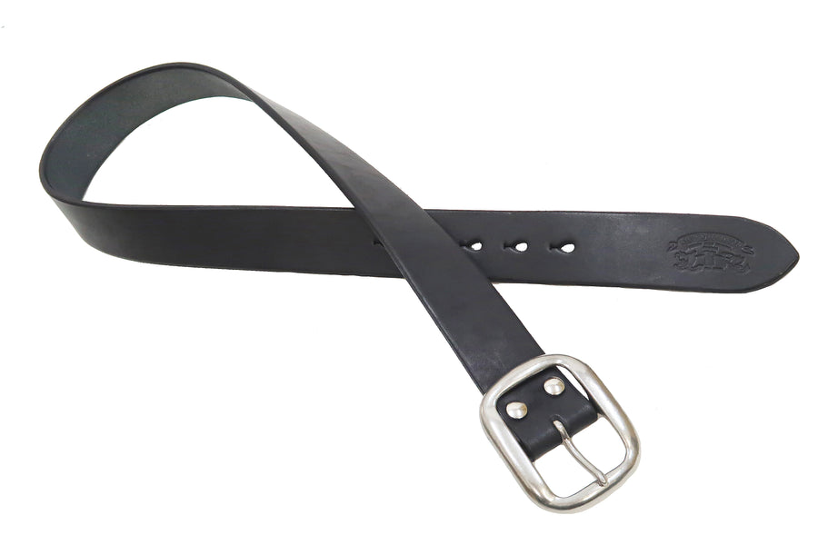 New Black Pure Nature Real Leather Belt Screws On Custom Cut to Fit Belt