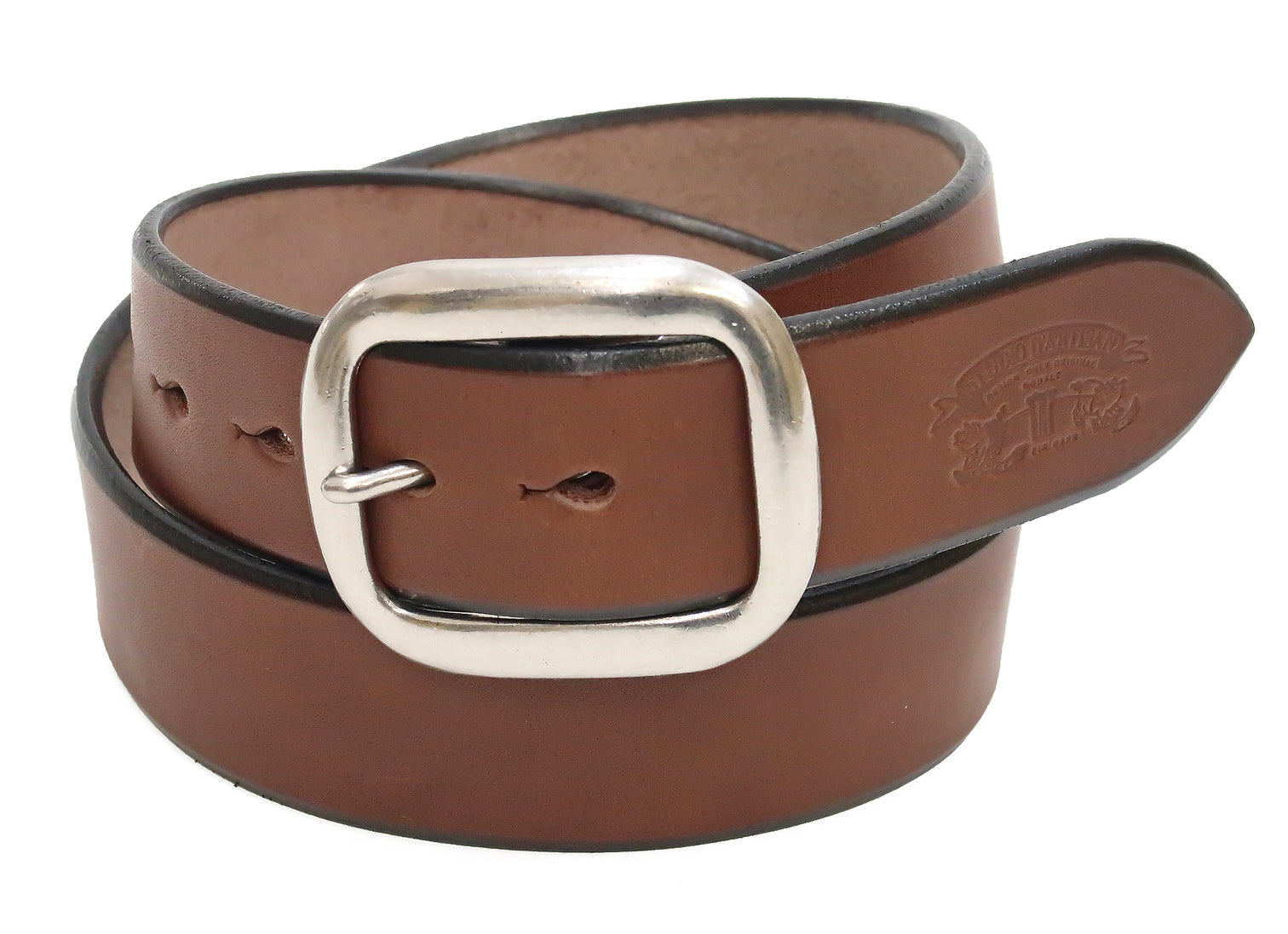 小物 DEBOSSED LOGO BELT BOSS Men's Icon Logo Plaque Leather Belt, Black Onyx, 40