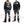 Load image into Gallery viewer, Blood Message Men&#39;s Casual Zip-Up Track Jacket with Tattoo Style Graphic BJS-200 Black

