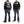 Load image into Gallery viewer, Blood Message Men&#39;s Casual Zip-Up Track Jacket with Tattoo Style Graphic BJS-200 Black
