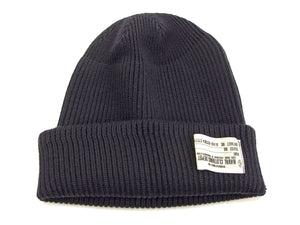 Buzz Rickson Men's U.S. Navy Watch Cap - 100% Wool Military Knit Hat - Made in Japan (BR02243 Navy Blue)