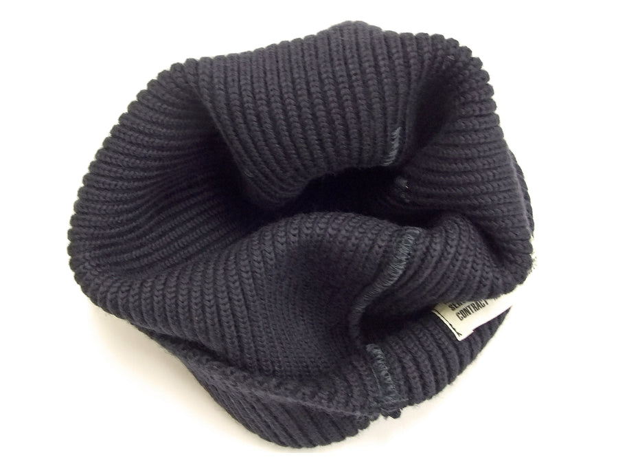 Buzz Rickson U. S. Navy Watch Cap BR02243 Men's Wool Knit Winter Hat Navy-Blue