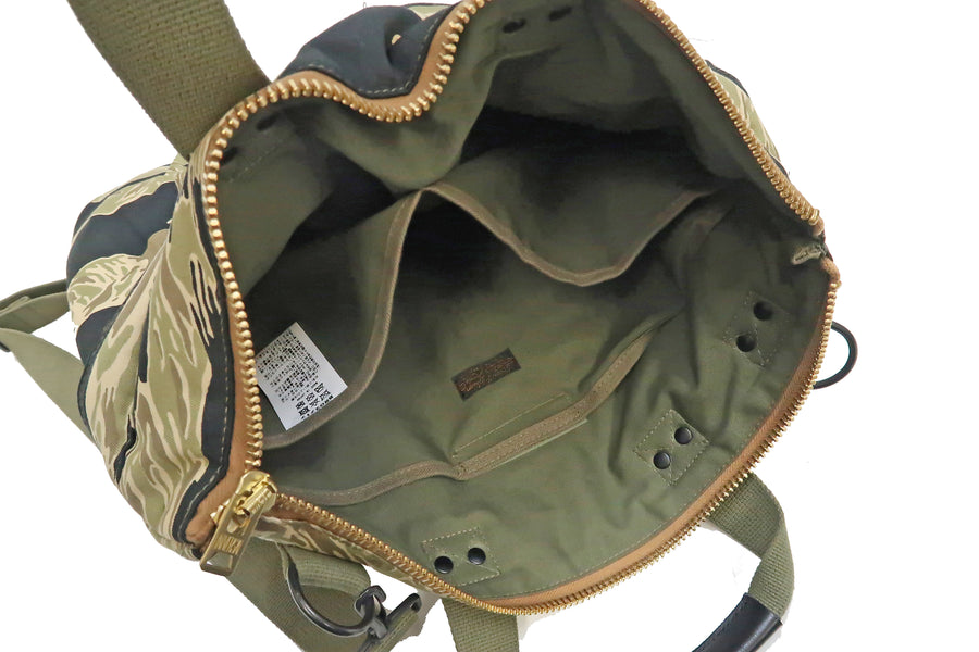 Buzz Rickson Bag Men's Casual Tiger Stripe Camo Shoulder Bag Inspired by USAF Military Helmet Bag BR02717