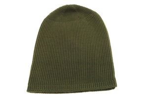 Buzz Rickson Watch Cap Men's Wool Winter Knit Hat USAAF A-4 Mechanics Cap with Stencil BR02722 Olive