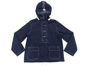 Buzz Rickson U.S. Navy Denim Gas Protective Parka - WWII Denim Anti-Gas Parka (Gunner Smock Jacket) BR11703 One-Wash