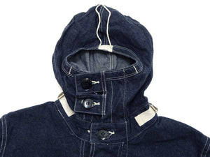 Buzz Rickson U.S. Navy Denim Gas Protective Parka - WWII Denim Anti-Gas Parka (Gunner Smock Jacket) BR11703 One-Wash